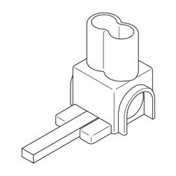 Betápkapocs tüskés sorolósínhez 35mm2-vezetőhöz(max.) AS/35-SL SO ISO. GRAU Pollmann - 2010417