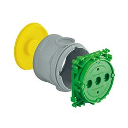 Betondoboz 1-es kerek 60mm-átmérő műanyag zöld KAISER - 1265-31