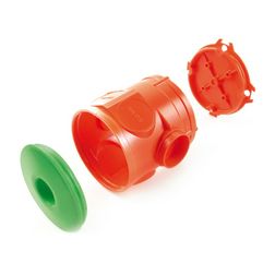 Betondoboz 1-es kerek 60mm-átmérő narancs műanyag csavarral GAD Dietzel - 026307