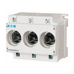 Biztosítóaljzat 3P D02 63A 400V műanyag kalapsínre FCFBD02DI-3 EATON - 148810