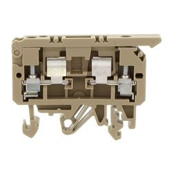 Biztosítós sorkapocs TS35/32 5x20, 5x25 mm bézs G-biztosítóbetét 5x20mm 6.3A STK 1 BG CONTA-CLIP - 2190.2