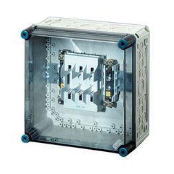 Biztosítós szekrény 3+N+PE kapocs 5P 160A NH00 1db NH biztosító 300mm x 300mm x Mi 74205 Hensel - 2000159