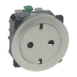 Céliane 162 dugalj betét földelt gyerekzárral titán IP20 süllyesztett szorítókapcsos LEGRAND - 067167