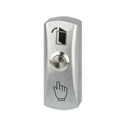 Csengőnyomó betét komplett házban 1- nyomógomb 1z alumínium kulcs/ajtó falonkívüli fém OVERGATE - ZOA-014