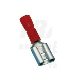 Csúszósaru 20,2mm hüvely részlegesen szigetelt 17.5A piros lapos 2.8x0.5mm réz 0,75-1,5mm2 TRACON - PCSH3