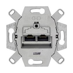 Delta adatcsatlakozó betét adapterrel 2xRJ45 Cat6e fém címketartó nélkül SIEMENS - 5TG2026-2