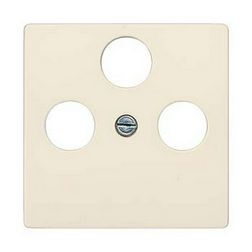 Delta fedlap TV-RD-SAT koax-antennadugaljhoz műanyag címketartó nélkül elektrofehér SIEMENS - 5TG2528-2