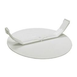 Dobozfedél süllyesztett kerek 65mm-dobozátmérőhöz rugós fehér műanyag 68mm-átmérő BUDVILL - T 303 05