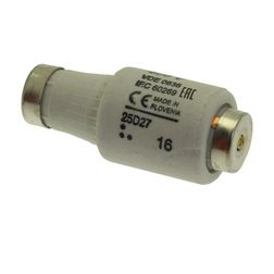 DOLII biztosítóbetét Bussmann DII 25A lomha (T)-jelleggörbe 500V sárga-színkód EATON - 25D27