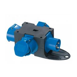 Dugaszoló elosztóadapter 16A/230V 3x16A3P230V hordozható IP44 PCE - 9430401