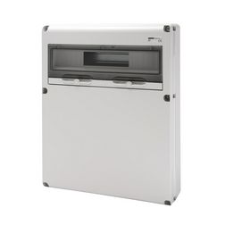 Dugaszoló kiselosztó 63A/400V 20M teli előlap műanyag fali IP65 szürke 68Q-DIN GEWISS - GW68012N