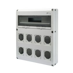 Dugaszoló kiselosztó 8-dugaljhellyel  68Q-DIN GEWISS - GW68013N