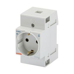 Dugaszolóaljzat 2P+F sínre sorolható 250V AC 16A földelt 2.5M 90AM GEWISS - GW96522