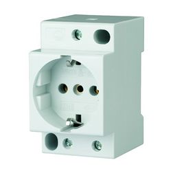 Dugaszolóaljzat 2P+F sínre sorolható 250V AC 16A földelt 2.5M Z-SD230 EATON - 266875