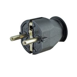 Dugvilla egyenes 250V fekete műanyag csavaros IP20 Kopp - 175705003