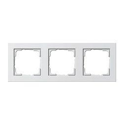 E2 keret 3-es vízszintes és függőleges műanyag fehér fényes GIRA - 021329