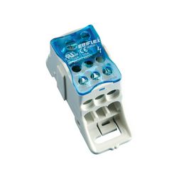 Elosztókapocs 10-35mm2/betáp 1P csavaros 7csatl./16mm2 kalapsínre nVent ERIFLEX UDJ-125A ERICO - 569020