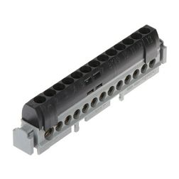 Elosztókapocs fekete 13P csavaros 12csatl./16mm2 1csatl./25mm2 kalapsínre Lexic LEGRAND - 004854