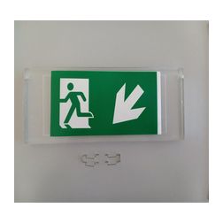 Élvilágító plexilap vészvilágítóhoz kétoldalas szimmetrikus műanyag MLX JM 515 LED HUNILUX - HL0016609