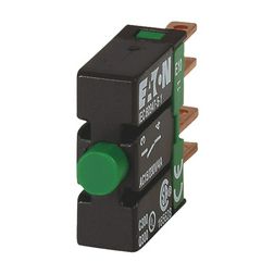 Érintkezőelem vezérlőkészülékhez előlapra rádugható 1-z 6A/AC15/230V csavaros E10 EATON - 090351