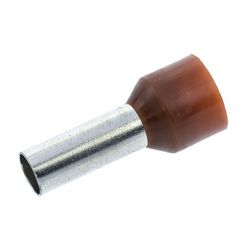 Érvéghüvely DIN-VDE szigetelt normál 25mm2 22mm barna TRACON - E129