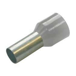Érvéghüvely szigetelt normál 4mm2 10mm szürke Haupa - 270814