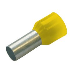 Érvéghüvely szigetelt normál 6mm2 12mm sárga Haupa - 270818