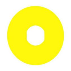 Felirati jelöletlen gyűrű 60mm üres üres sárga kerek 60mm/ Harmony XB4/XB5 Schneider - ZBY9101