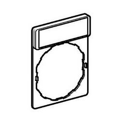 Felirati jelöletlen tábla tartóval d22 üres üres téglalap 30mmx 40mm Harmony XB4 Schneider - ZBY4101