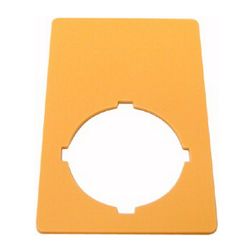 Felirati tábla vészgombhoz sárga négyszögletes-forma 33mm-sz 50mm-ma M22-XZK EATON - 216470