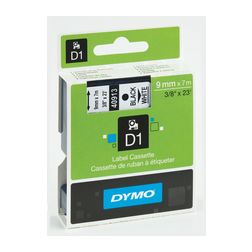 Feliratozó szalag poliészter fehér/ fekete-betű 9mm x 7m  UV-álló D1 40913 DYMO - S0720680