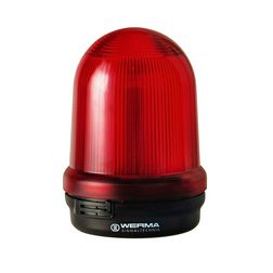 Fényjelző folyamatos 137mm 230V AC/DC BA15d piros IP65 falonkívüli BM WERMA - 82610000