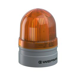 Fényjelző villanó EVS d62x85mm LED 24V AC/DC falonkívüli sárga műanyag IP66 Mini TwinFLASH WERMA - 26032075