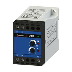 Feszültségvédelmi relé 1F+N aszimmetria/növekedés/csökkenés 1A/230V 184-265V 1v U1NC Ganz KK - 740-8071-060