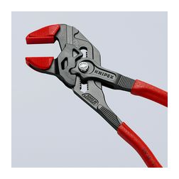 Fogó/csavarkulcs 250mm 8mm-pofaszél 52mm-max. laptáv 19-pozíciós KNIPEX - 8601250