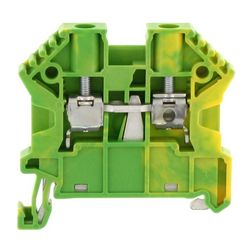 Földelő sorkapocs TS35 1-szintes 0,2-4mm2 zöld-sárga csavaros csavaros SSL 4/2A GNYE CONTA-CLIP - 17107.2