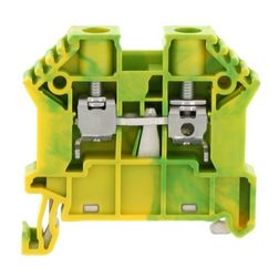Földelő sorkapocs TS35 1-szintes 0,2-6mm2 zöld-sárga csavaros csavaros SSL 6/2A GNYE CONTA-CLIP - 17111.2
