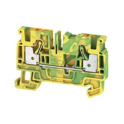 Földelő sorkapocs TS35 1-szintes 0.5-4mm2 zöld-sárga dugaszolós A2C 4 PE Weidmüller - 2051360000