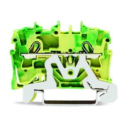 Földelő sorkapocs TS35 1-szintes 0.75-2.5mm2 zöld-sárga rugószorításos rugószorításos WAGO - 2002-1207