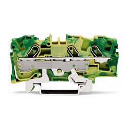 Földelő sorkapocs TS35 1-szintes 1.5-6mm2 zöld-sárga rugószorításos rugószorításos WAGO - 2006-1307