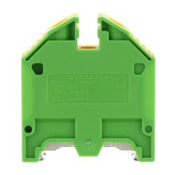 Földelő sorkapocs TS35 1-szintes 2,5-16mm2 zöld-sárga csavaros csavaros SL 16/35 GNYE CONTA-CLIP - 1197.2