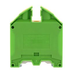 Földelő sorkapocs TS35 1-szintes 2,5-35mm2 zöld-sárga csavaros csavaros SL 35/35 GNYE CONTA-CLIP - 1199.2