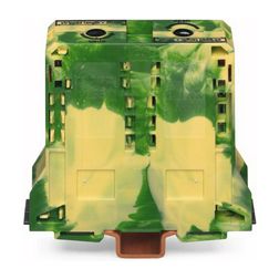 Földelő sorkapocs TS35 1-szintes 25-95mm2 zöld-sárga rugószorításos rugószorításos WAGO - 285-197