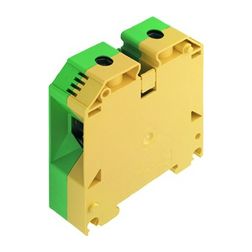 Földelő sorkapocs TS35 zöld/sárga csavaros DIN (kalap)sín 35mm WPE 70N/35 Weidmüller - 9512200000