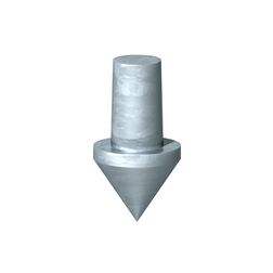 Földelőcsúcs földelőrúdhoz ütőhegy merítetten horganyzott temperöntvény 1819 25BP OBO-BETTERMANN - 3041956