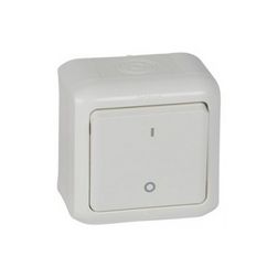 Forix 102 2P kapcsoló betét komplett házban fehér falonkívüli csavaros IP44 1- LEGRAND - 782366