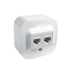 Forix adatcsatlakozó dugalj UTP RJ45 8(8) Cat5 + RJ11 Cat3 fehér csavaros LEGRAND - 782421