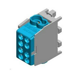 Fővezetéki leágazókapocs 130/100A Cu/Al csavaros kék 2x25+2x16mm2  HLAK 25 1/2 M2 Pollmann - 2080137