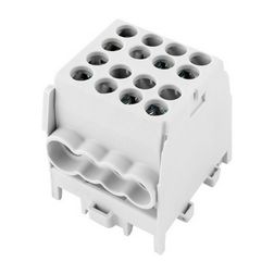 Fővezetéki leágazókapocs 130/100A Cu/Al csavaros szürke2x25+6x16mm2  HLAK 25-1/6 M2 Pollmann - 2080173