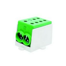 Fővezetéki leágazókapocs 250/250A Cu/Al csavaros zöld4x70mm4 1-pólus HLAK 70-1/2 Pollmann - 2080149